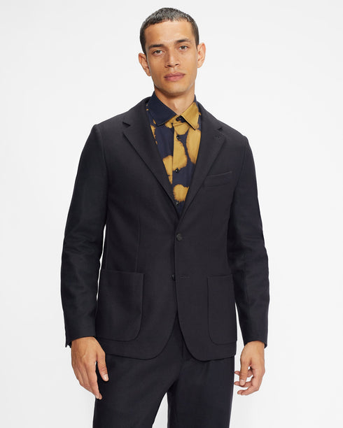 <P>Plain Flannel Blazer</P>